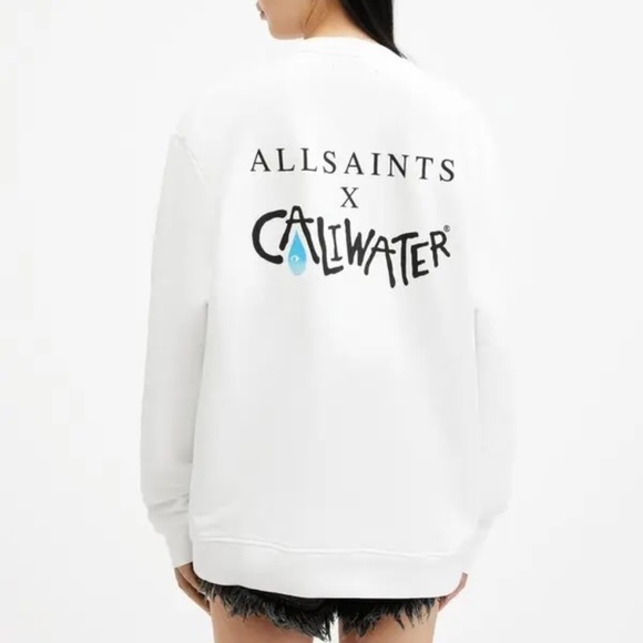 ALLSAINTS Caliwater Relaxed Fit Sweatshirt XS MSRP $169 - Picture 6 of 14